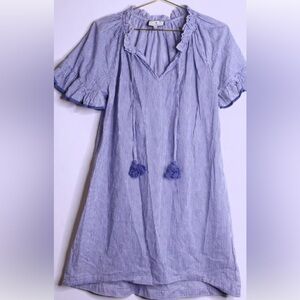 Tuckernuck Blue and White Striped Dress EUC